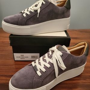 J/SLIDES NYC MAYA Dark Grey Suede Shoes Men's Sz 9